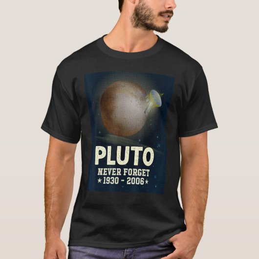 Pluto Vergessen Sie 1930 2006 Science Outer Space T-Shirt (Vorderseite)