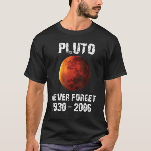 Pluto Vergessen Sie 1930 2006 Vintag T-Shirt (Vorderseite)