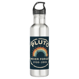 Pluto Vergessen Sie nie 1930-2006 Vintagen Retro-P Edelstahlflasche