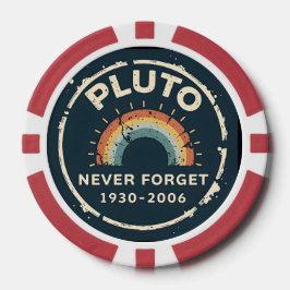 Pluto Vergessen Sie nie 1930-2006 Vintagen Retro-P Pokerchips