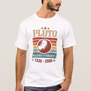 Pluto Vergessen Sie nie 1930-2006 - Vintager Raum  T-Shirt