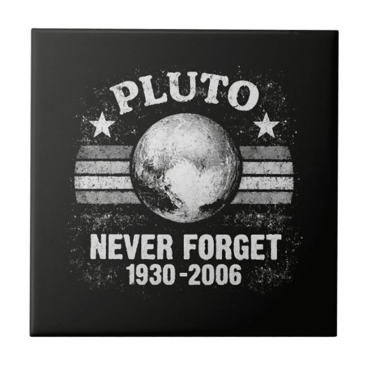Pluto Vergessen Sie Nie Fliese (Vorderseite)
