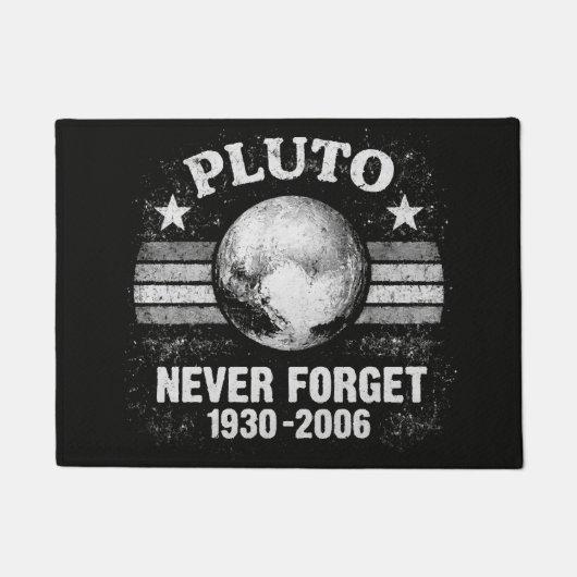 Pluto Vergessen Sie Nie Fußmatte (Vorderseite)