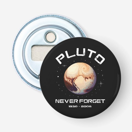 Pluto vergiss nie flaschenöffner (Vorderseite)