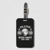 Pluto vergiss nie gepäckanhänger (Vorderseite Vertikal)