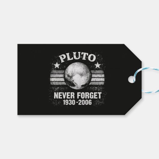 Pluto vergiss nie geschenkanhänger (Vorderseite (Horizontal))