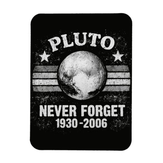Pluto vergiss nie magnet (Vertikal)