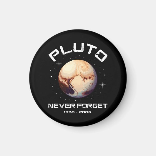 Pluto vergiss nie magnet (Vorne)