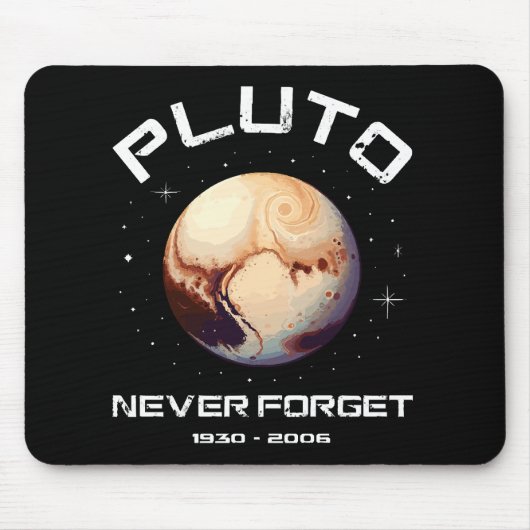 Pluto vergiss nie mousepad (Vorne)