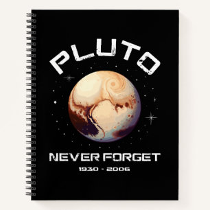 Pluto vergiss nie notizblock