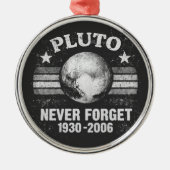 Pluto vergiss nie ornament aus metall (Vorne)