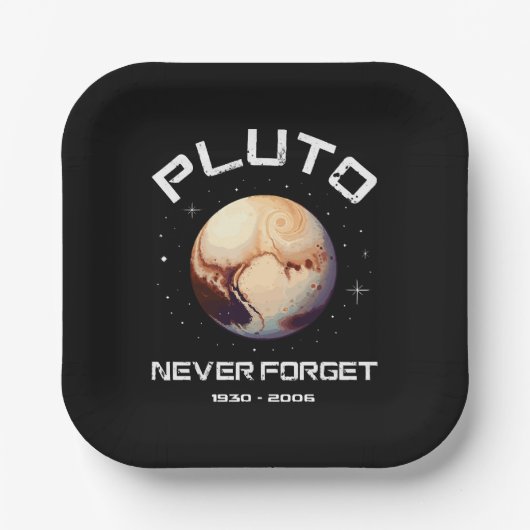 Pluto vergiss nie pappteller (Vorderseite)