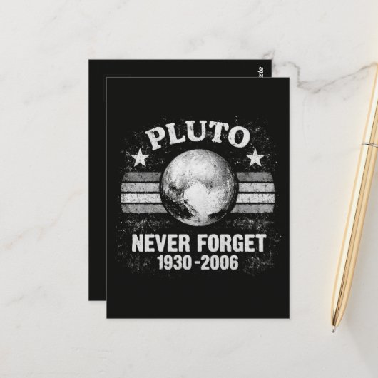 Pluto vergiss nie postkarte (Vorderseite/Rückseite Beispiel)