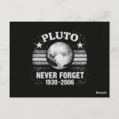 Pluto vergiss nie postkarte (Rückseite)