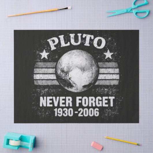 Pluto vergiss nie seidenpapier (Basteln)