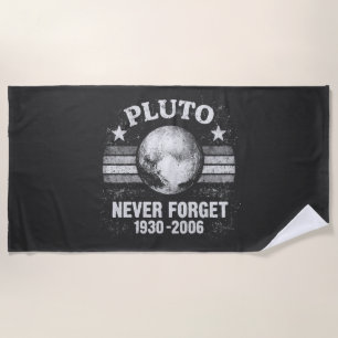 Pluto vergiss nie strandtuch