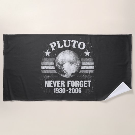 Pluto vergiss nie strandtuch (Vorderseite)