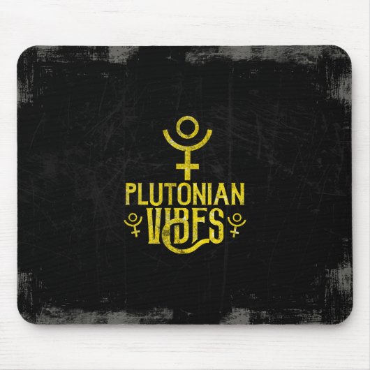 Pluto-Vibes Skorpion Astrologie Sternzeichen Pluto Mousepad (Vorne)