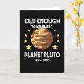 Pluto Vintage Planet Pluto Tag Raum Galaxy Karte (Gelbe Blume)