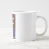 Pluto Vintage Reiseplakat Jumbo-Tasse (Rechts)
