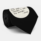 Pluto WAR genug groß. Kosmischer Spaß Krawatte (Gerollt)