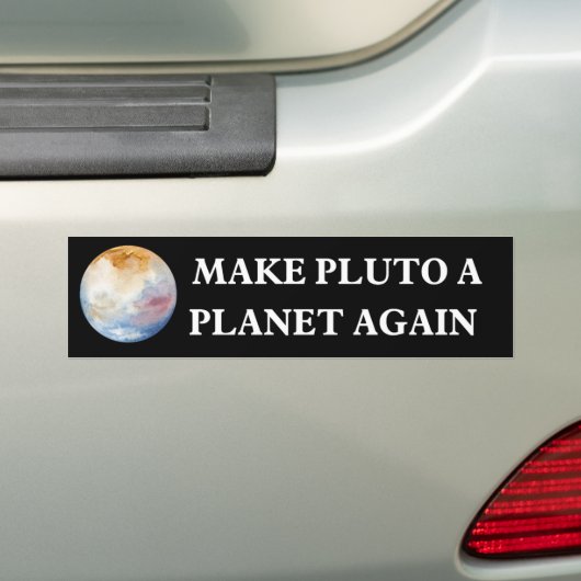 Pluto wieder zum Planeten machen Autoaufkleber (Auf Auto)
