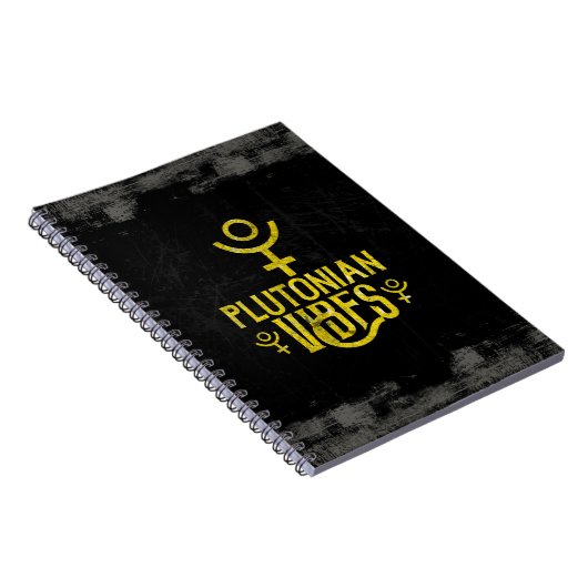 Plutonian Vibes Scorpio Astrologie Zodiac Pluto Notizblock (Rechte Seite)
