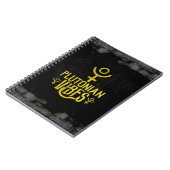 Plutonian Vibes Scorpio Astrologie Zodiac Pluto Notizblock (Linke Seite)