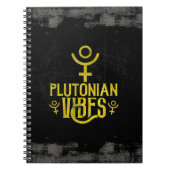 Plutonian Vibes Scorpio Astrologie Zodiac Pluto Notizblock (Vorderseite)