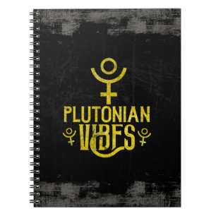 Plutonian Vibes Scorpio Astrologie Zodiac Pluto Notizblock