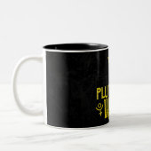 Plutonian Vibes Scorpio Astrologie Zodiac Pluto Zweifarbige Tasse (Links)