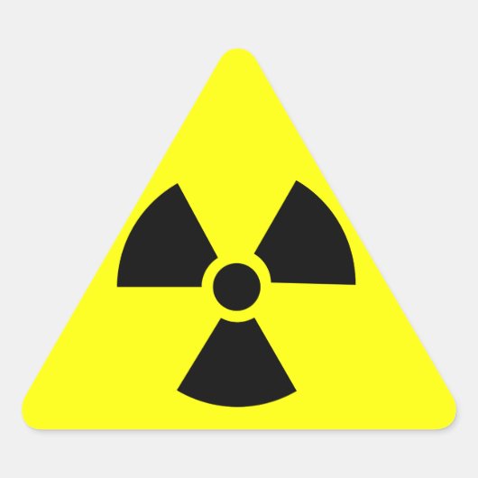 Plutonium Dreieckiger Aufkleber (Vorderseite)