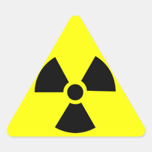 Plutonium Dreieckiger Aufkleber