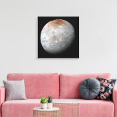 Plutos größter Mond: Charon Leinwanddruck (Insitu (Wohnzimmer))