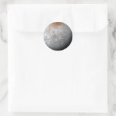 Plutos größter Mond: Charon Runder Aufkleber (Tasche)