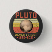 pluuto NEVER VERGESSEN Button (Vorderseite)