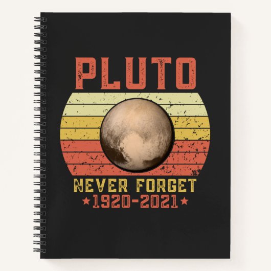 pluuto NEVER VERGESSEN Notizblock (Vorderseite)