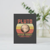 pluuto NEVER VERGESSEN Postkarte (Stehend Vorderseite)