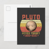 pluuto NEVER VERGESSEN Postkarte (Vorne/Hinten)