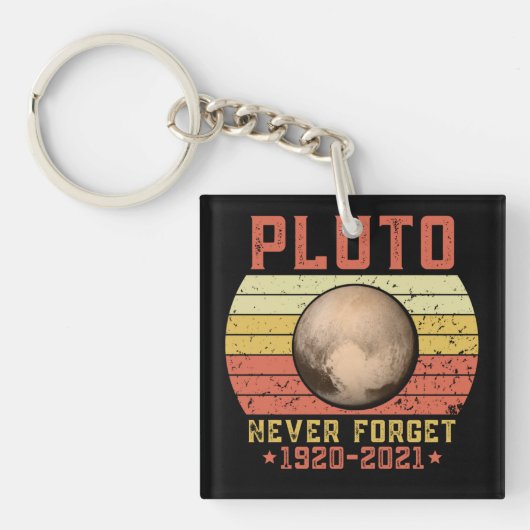 pluuto NEVER VERGESSEN Schlüsselanhänger (Vorderseite)