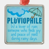 Pluviophile Ornament Aus Metall (Vorne)