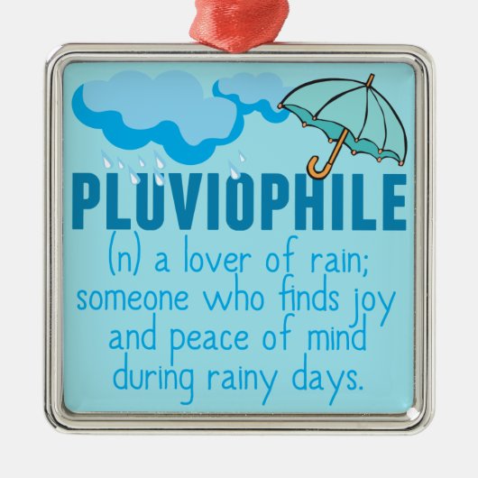 Pluviophile Ornament Aus Metall (Vorne)