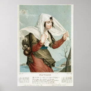 Pluviose fünfter Monat des Republikaners Poster