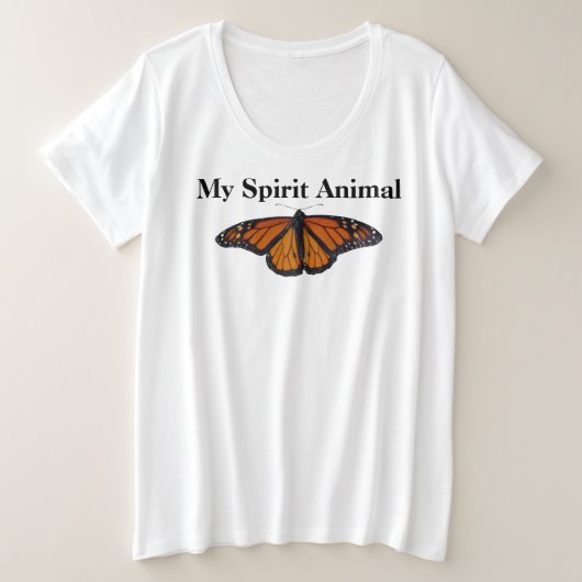 Pluz Size T-Shirt Monarch Spirit (Design vorne)