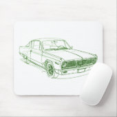 Ply Barracuda 1966 Mousepad (Mit Mouse)