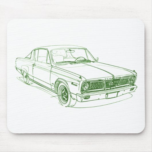 Ply Barracuda 1966 Mousepad (Vorne)