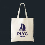 PLYC. 2026 Tote Bag Tragetasche<br><div class="desc">Set sail in style with this durable canvas tote featuring the navy blue PLYC (Pelican Lake Yacht Club) 2026 logo. Inspired by breezy Minnesota lake days,  it’s perfect for carrying all your sailing essentials—from sunscreen and towels to snacks and gear.</div>