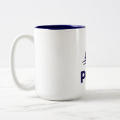 PLYC White Mug with Navy Interior  Zweifarbige Tasse (Links)