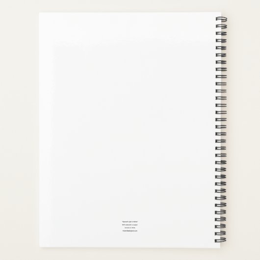 Plymought Lighthouse Watercolor Planer (Rückseite)