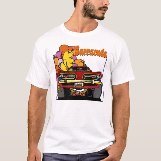 Plymouth-Barracuda-klassisches Auto-T-Shirt 1968 T-Shirt (Vorderseite)